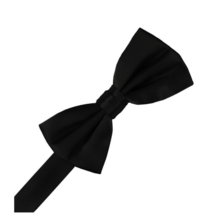 Black Silk Pre Tied Bow Tie - $35.73 CAD