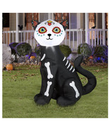 Halloween Inflatable Day Of The Dead Cat Halloween Yard Decor 3.5 Ft - £39.28 GBP