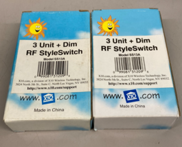 Lot 2 (PAIR) x10 SS13A stick-a-switch remote wall switch for x10 home au... - $17.95