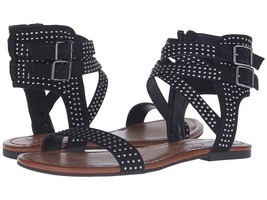 Jessica Simpson Karessa Sandals, Size 6.5 Black MircoSuede JS-KARESSA - £55.91 GBP