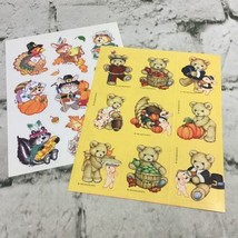 Thanksgiving Stickers Scrapbooking Lot Of 2 Sheets Gibson Greetings VTG 90s Flaw - £9.36 GBP