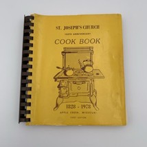 Vtg St Josephs Church Apple Creek Missouri Cookbook Spiral Bound 1978 150th - £9.94 GBP