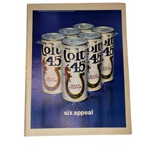 1968 Colt 45 Beer Ad Full Page Print Six Appeal National Brewing Co Balto u Vint - £9.71 GBP