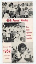 1960's Pennsylvania 4 H Club Meeting Program Camp Schedule Officers Sugg... - $27.72