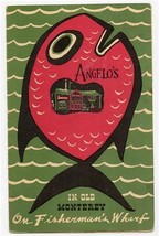 Angelo&#39;s Menu In Old Monterey on Fisherman&#39;s Wharf California 1959 - £218.25 GBP