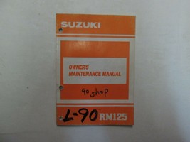 1990 Suzuki RM125 Owners Maintenance Manual 99011-27C51-03A Factory OEM - $16.02