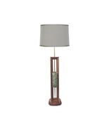 Mid-Century Modern Walnut and Abalone Mosaic Tall Table Lamps-A Pair - £1,338.92 GBP