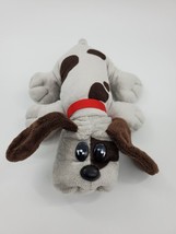 Hasbro Pound Puppies Dog Puppy Gray Brown Spots Plush 8&quot; Stuffed Toy B96 - $9.99
