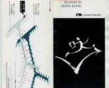 Cathay Pacific Transfer in Hong Kong Ticket Jacket Ticket Airport Map - $17.82