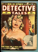 Detective Tales 10/1949-TALAMGE POWELL-JOHN D MACDONALD-PULP-GOOD Girl ART-fr/g - £42.62 GBP