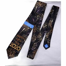 New Countess Mara Novelty Tie Necktie Happy New Year 2020 Mens 57&quot;L X 3&quot;W - £10.75 GBP