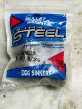 Ultra Steel Bullet Weighs Egg Sinkers: USE5 1 oz 3/bag - £21.70 GBP