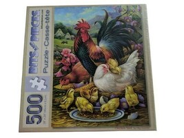 Bits and Pieces - SEALED - Chicken Yard 500 piece Puzzle - $19.99