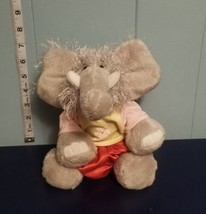 Webkinz Elephant 7&quot; Plush With Clothes NO CODE (HMOO7) Stuffed Animal  - £6.83 GBP