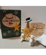 Sarah&#39;s Attic Snowonders Believe in Marriage Wedding Bride Snowman Angel... - $14.95