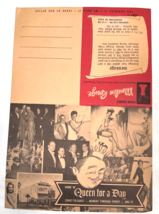 Frank Sennes Moulin Rouge Hollywood Dinner Show Menu Queen for Day NBC Ephemera - $35.00