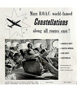 British Oversea Airway Constellation 1955 Advertisement Aviation Import ... - €34,56 EUR