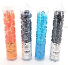 Chessex Glass Gaming Stones Tub 40 Count Select Colors - £6.93 GBP