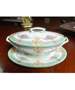 Royal Worcester Imperial Gravy Boat Bowl Vegetable Tureen Turquoise - Pi... - $170.96 CAD