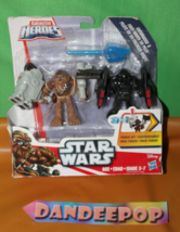 Star Wars Disney Hasbro Galactic Heroes Toy Chewbacca And Tie Pilot - £19.48 GBP