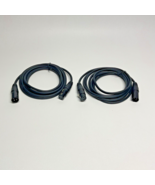 2 Pack Lot XLR Shielded Balanced Microphone Mic Audio Cable Male to Fema... - $13.90