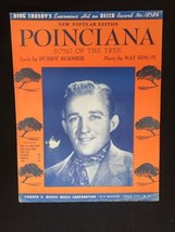 Vintage Sheet Music: Poinciana, Song of the Tree; Bernier/Simon Bing Cro... - £7.06 GBP