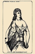 Judith, Seek Holoferne's Head by French Puzzle Card - Art Print - $21.99+