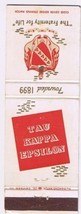 Matchbook Cover Tau Kappa Epsilon Personal Worth &amp; Character - £3.12 GBP