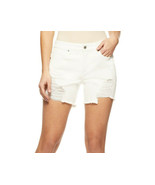 Sofia Vergara Ladies Lila Mid-Rise Destructed Hem Shorts White Size 18 - £22.79 GBP