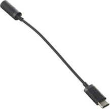 Black Motorola USB-C to 3.5mm Audio Adapter, 6 Inches - $7.39