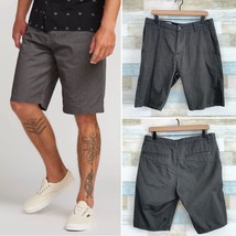 Volcom Frickin Chino Shorts Gray 10.5 Inseam Cotton Relaxed Fit Casual Mens 32 - £27.31 GBP