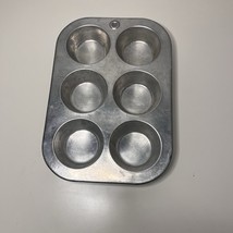 Comet 6 HOLE ALUMINUM MUFFIN/CUPCAKE TIN/PAN Vintage Worthmore - $113.26 MXN