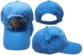 Conch Republic Key West 1828 Aqua Blue Cotton Adjustable Embroidered Hat Cap - £20.45 GBP