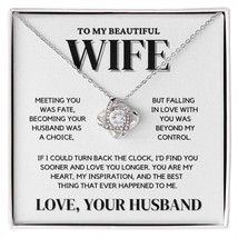 Wife Love Knot Necklace Gift | Meeting You Was Fate - $59.95+