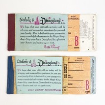Vintage 1970&#39;s Disneyland Tickets Adults &amp; Child B Rides &amp; Mr. Lincoln - £15.61 GBP