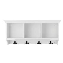 StyleWell 16.14 In. H x 36 In. W x 11 In. D White Wood Floating Decorative Cubby - £150.28 GBP