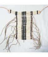 MED NATIVE INDIAN STYLE NATRUAL COLOR BONE BREAST CHEST PLATE new  beads... - $49.28 CAD