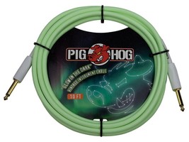 Pig Hog - PCH10GLO - 1/4 M to 1/4 M Glow In The Dark Instrument Cable - 10 ft. - £24.26 GBP