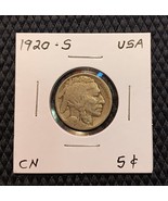 1920-S Buffalo Nickel Early Date San Francisco Mint - £15.14 GBP