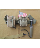 Vietnam Era Bayonet, Pouches &amp; Pistol Belt - $5,498.59 MXN