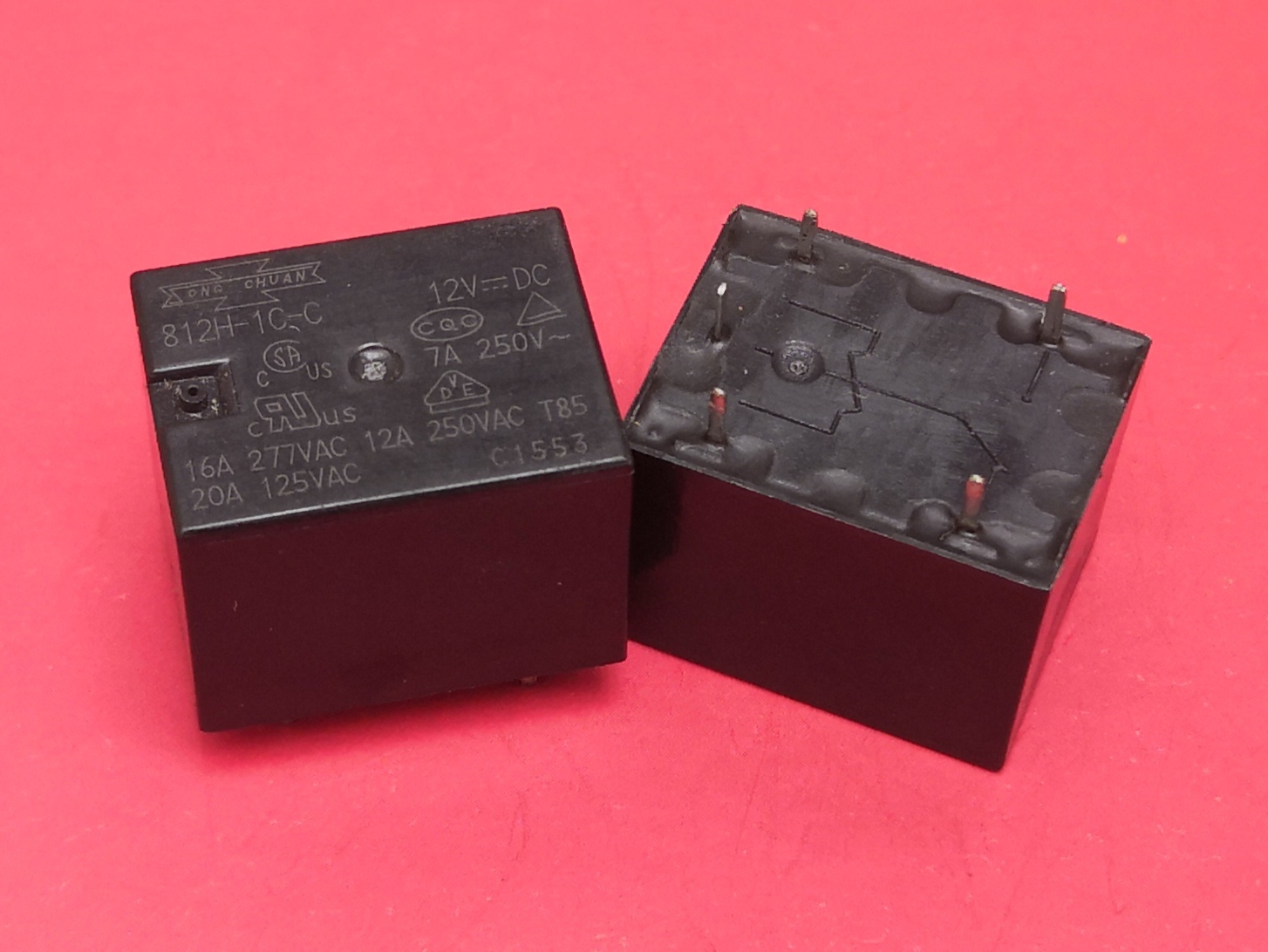 812H-1C-C, 12VDC Relay, SONG CHUAN Brand New!!