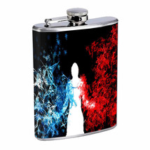 Fire And Ice Em10 Flask 8oz Stainless Steel Hip Drinking Whiskey - £11.90 GBP