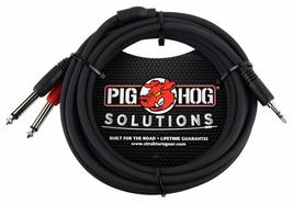 Pig Hog - PBS3410 - Stereo Breakout Cable 3.5mm to Dual 1/4 -10 ft.- Black - $22.96