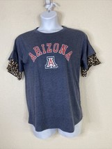 GameDay Couture Womens Size L Arizona College T-shirt Animal Print Ruffle Sleeve - £5.94 GBP