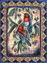Mexican Talavera Mural HQ - Colibris1 - - $249.00