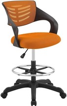 Tall Office Chair In Orange By Modway, The Thrive Drafting Chair For Adjustable - £127.06 GBP