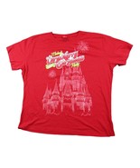 WDW Disney 2012 XXL 2XL Mickey&#39;s Very Merry Christmas Red Castle T-Shirt - $14.83