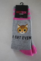 HOTSOX Women&#39;s 1 Pair Novelty Crew Socks size 4-10 New - $7.91