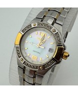 Seiko Coutura Quartz Watch 7N82-0CG0 Women 100m Sapphire Diamonds New Ba... - $84.44