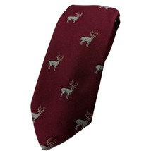 Tyler Ties Burgundy Moose Tie Necktie Standard Mens&#39;s - £7.11 GBP